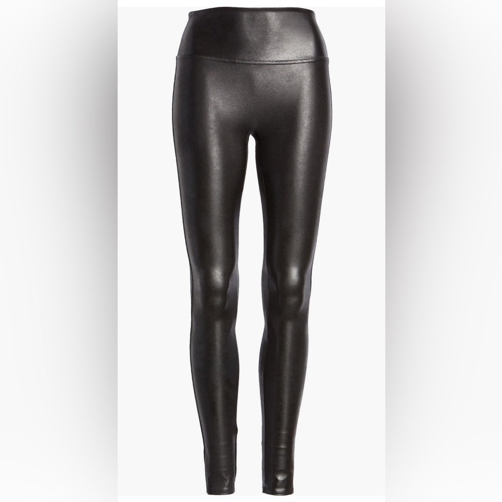 SPANX Shiny Black Leggings